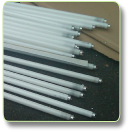 Fluorescent lamp disposal — example from the Waste Worx range