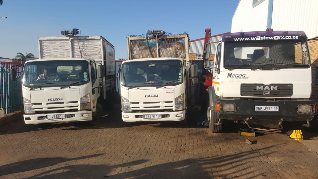 Waste Worx refuse collection trucks